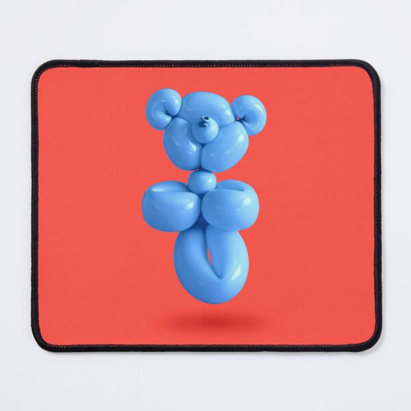 Item preview, Blue teddy bear party balloon on red designed and sold by Retro Futurist.