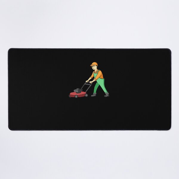 Item preview, Gardener Mowing Grass designed and sold by Superhero Gear.