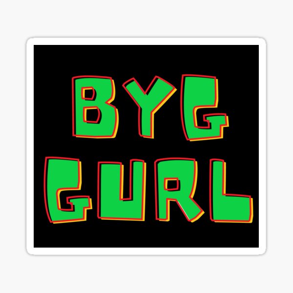 Item preview, S.O.I.L Signs: Byg Gurl on Black designed and sold by TheSignsofSOIL.
