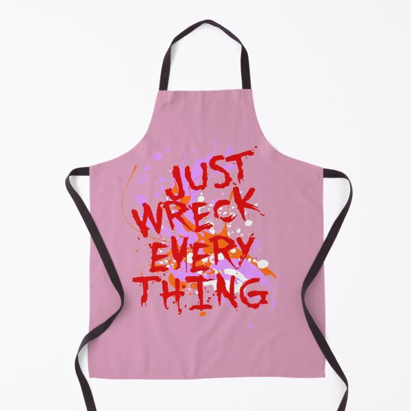 Item preview, Just Wreck Everything Messy Artist Paint Spatter Red Text designed and sold by taiche.
