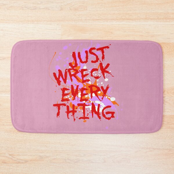 Item preview, Just Wreck Everything Messy Artist Paint Spatter Red Text designed and sold by taiche.