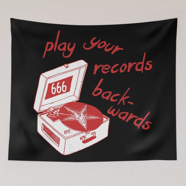 Item preview, Play Your Records Backwards Blood Red designed and sold by acquiesce13.