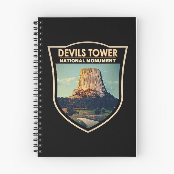 Item preview, Devils Tower National Monument Wyoming Watercolor Badge designed and sold by KrisSidDesigns.