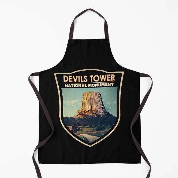 Item preview, Devils Tower National Monument Wyoming Watercolor Badge designed and sold by KrisSidDesigns.