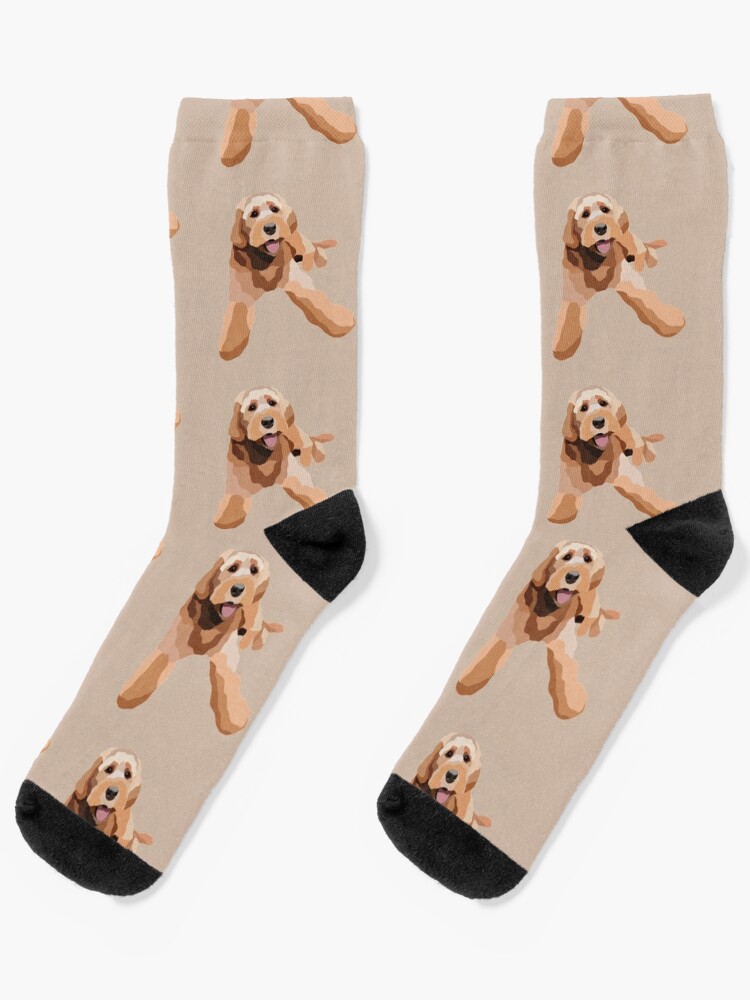 Dog top portrait socks