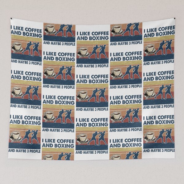 Item preview, I like coffee and Boxing and maybe 3 people designed and sold by tuyetnhung98.