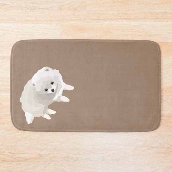 Item preview, White Pomeranian Puppy Dog Portrait Digital Illustration designed and sold by sherylwylie.
