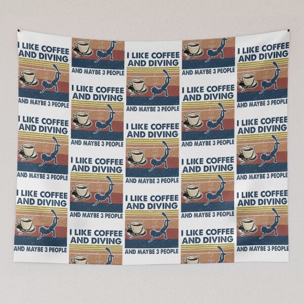 Item preview, I like coffee and Diving and maybe 3 people designed and sold by tuyetnhung98.