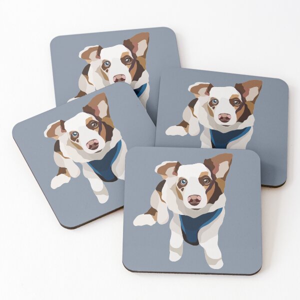 Artikelvorschau, Mini Aussie Dog Portrait Digitale Illustration entworfen und verkauft von sherylwylie.