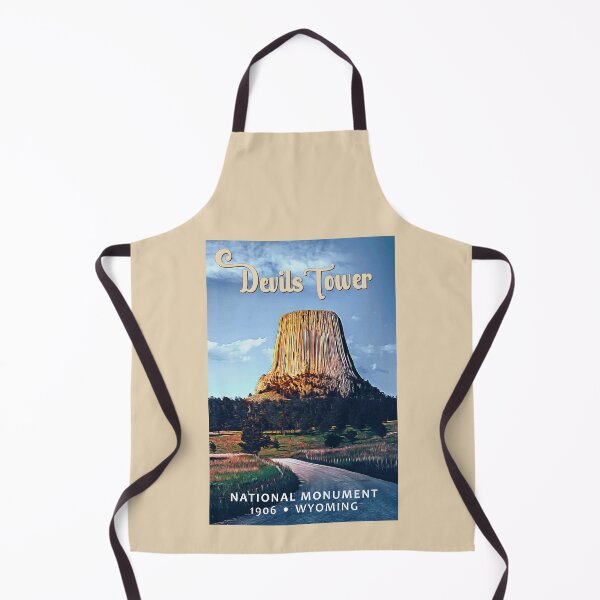 Item preview, Devils Tower National Monument Wyoming Watercolor Vintage designed and sold by KrisSidDesigns.