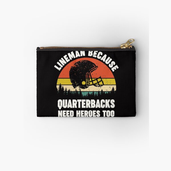 Item preview, Football Offensive Lineman funny retro lineman because quarterbacks need heroes too designed and sold by Majesticoo.