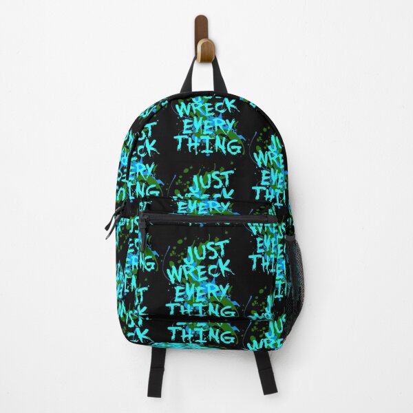 Item preview, Just Wreck Everything Messy Artist Paint Spatter Green Text designed and sold by taiche.