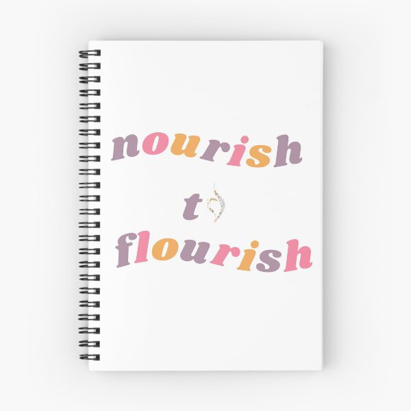 Item preview, Nourish to flourish - retro floral designed and sold by kitkatship.