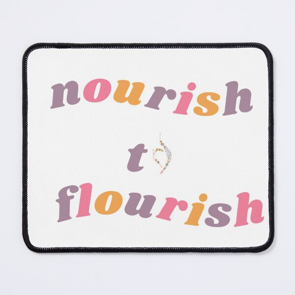 Item preview, Nourish to flourish - retro floral designed and sold by kitkatship.
