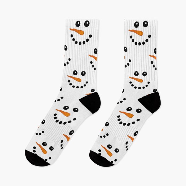Item preview, Happy Snowman Face Festive Pattern Winter designed and sold by sweetviolets.