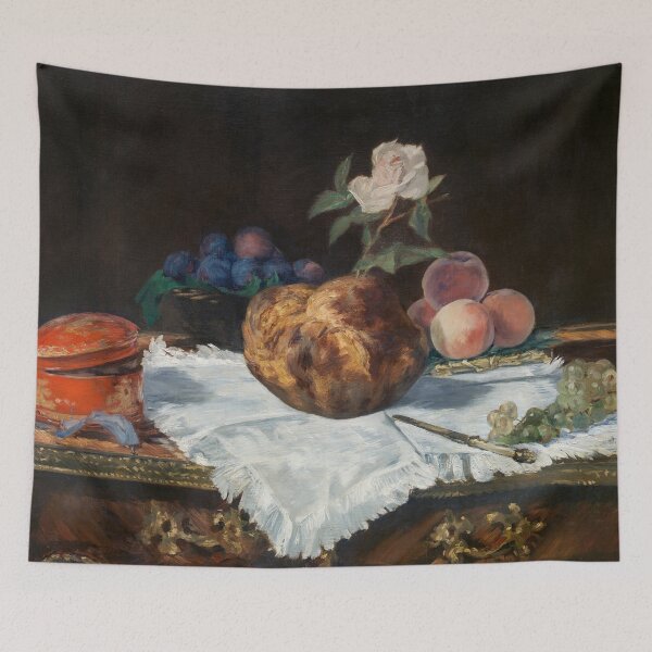 Item preview, Oil Painting The Brioche (1870) by Édouard Manet designed and sold by Designedbysm.