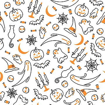 Artwork thumbnail, Halloween Pattern Design by PatternTale