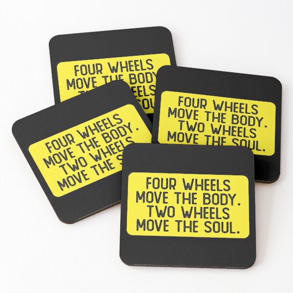 Item preview, Four Wheels Move The Body Two Wheels Move The Soul Funny Biker designed and sold by Sour Soul.