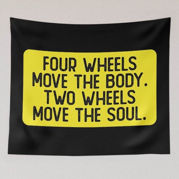 Item preview, Four Wheels Move The Body Two Wheels Move The Soul Funny Biker designed and sold by Sour Soul.