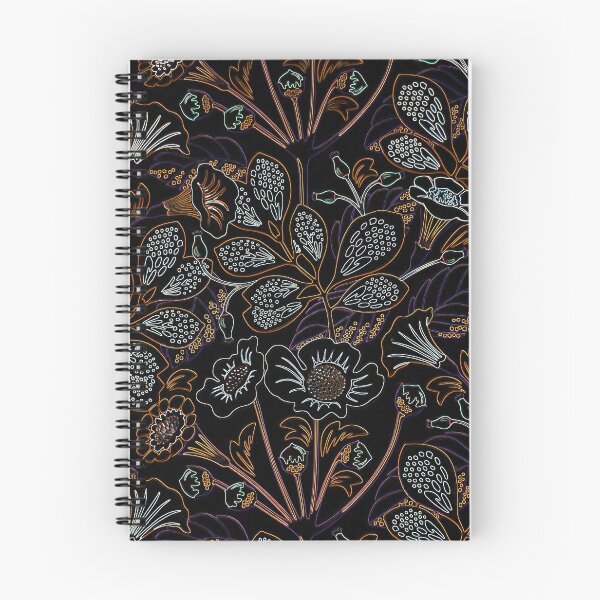 Item preview, Gin Flowers on Black designed and sold by Wildwestgilly.