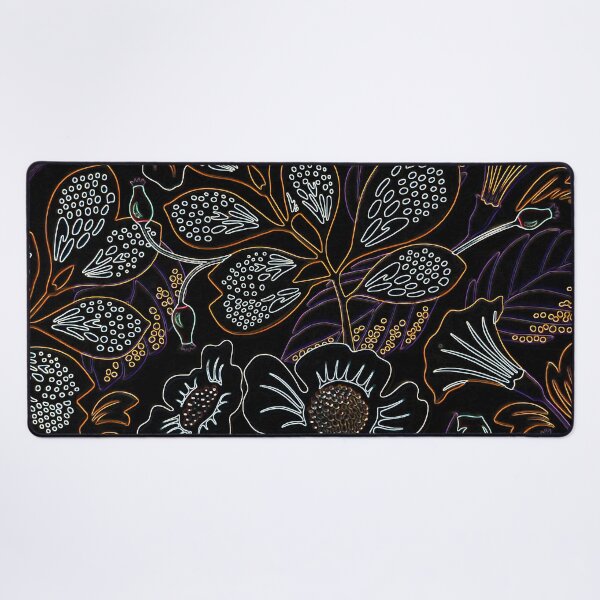 Item preview, Gin Flowers on Black designed and sold by Wildwestgilly.