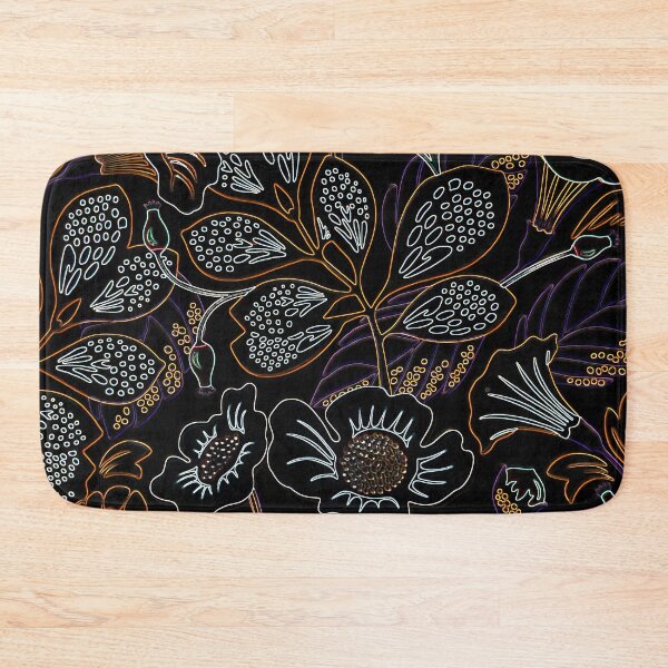 Item preview, Gin Flowers on Black designed and sold by Wildwestgilly.