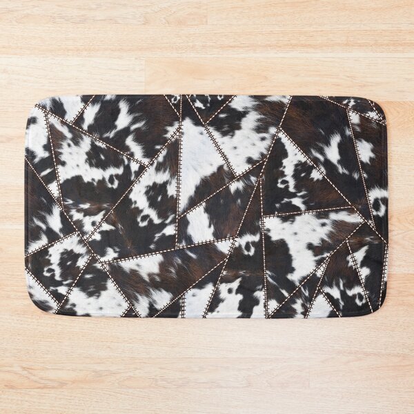 Item preview, Illustration Pattern of Cowhide Patchwork (not real, faux, smooth print) designed and sold by cadinera.