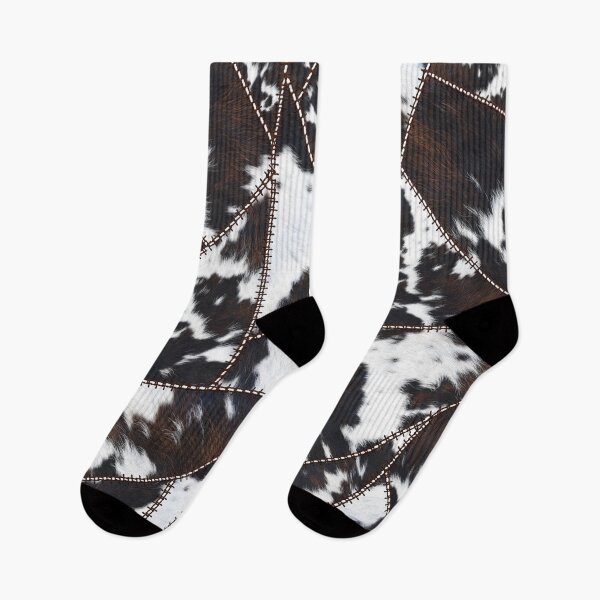 Item preview, Illustration Pattern of Cowhide Patchwork (not real, faux, smooth print) designed and sold by cadinera.