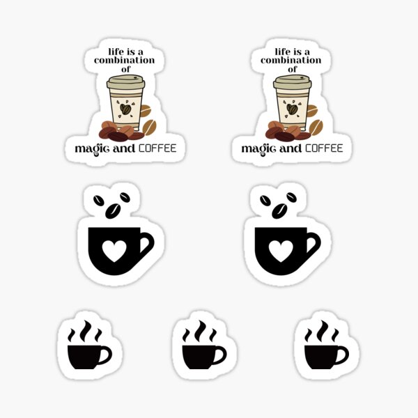 "Coffee drinker motivational quotes" Sticker for Sale by theredsharp