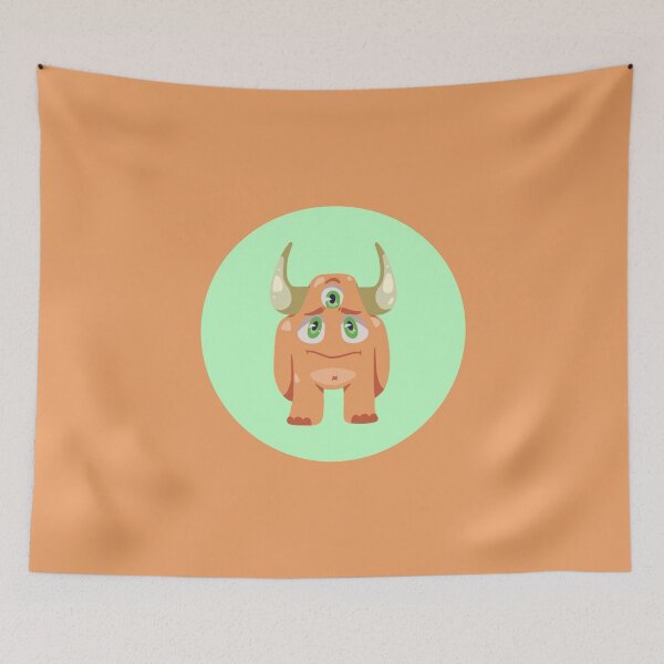 Item preview, Friendly Three-eyed Monster Alien  designed and sold by PosterpartyCo.