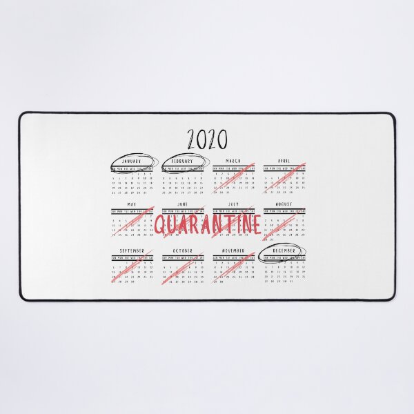 Item preview, January, February, Quarantine, December | 2020 Calendar designed and sold by itsokaybyme.