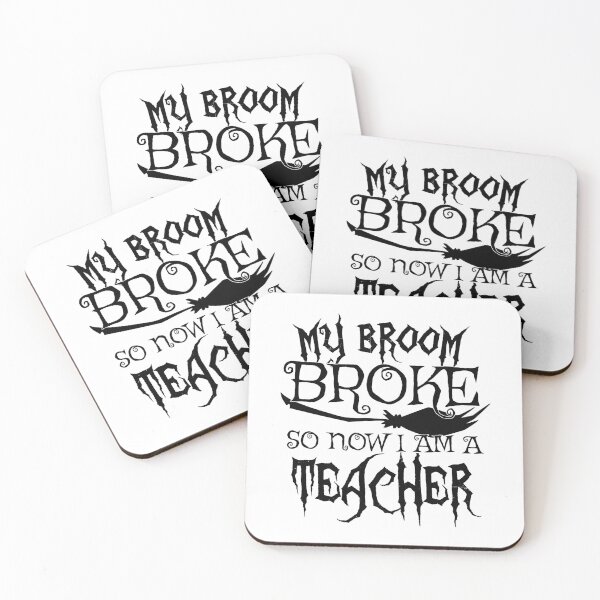 Item preview, My Broom Broke So Now I Am A Teacher - Halloween design designed and sold by theodoros20.