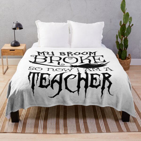 Item preview, My Broom Broke So Now I Am A Teacher - Halloween design designed and sold by theodoros20.