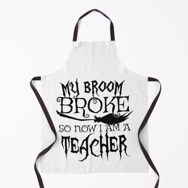 Item preview, My Broom Broke So Now I Am A Teacher - Halloween design designed and sold by theodoros20.