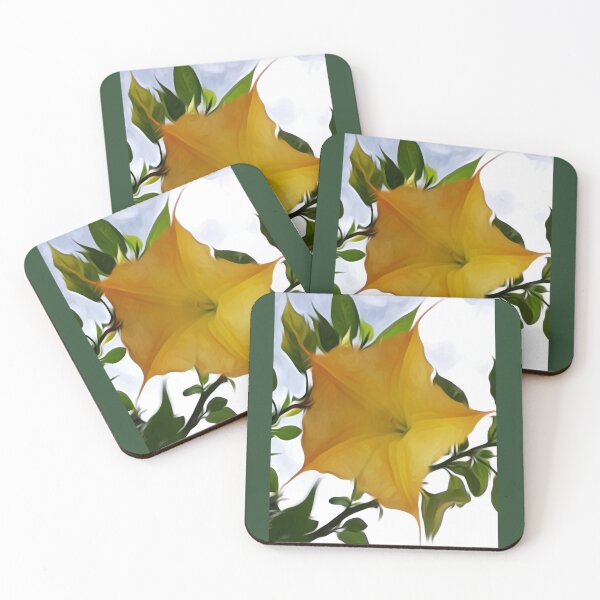 Item preview, Angel's trumpet magnificent yellow blossom - photo design designed and sold by kikidu21.