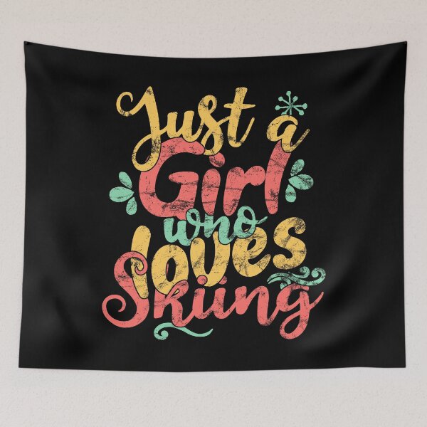 Item preview, Just A Girl Who Loves Skiing - Ski Gift design designed and sold by theodoros20.