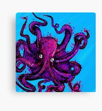 Octopus Ink Canvas Print