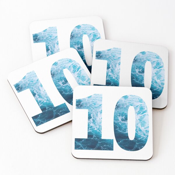 Item preview, Ocean Waves Number 10 designed and sold by LiveAndGlow.