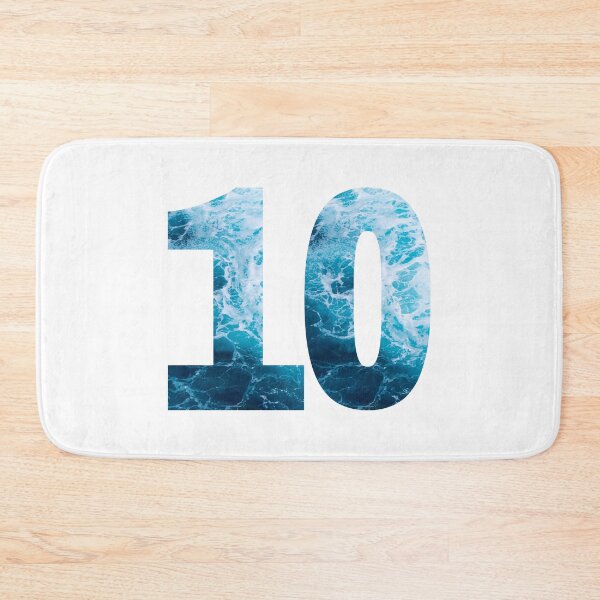 Item preview, Ocean Waves Number 10 designed and sold by LiveAndGlow.