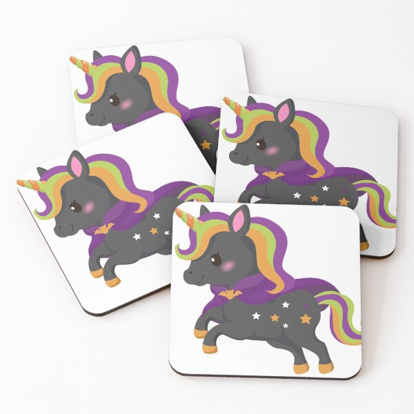Item preview, Halloween Unicorn with Bat Cape designed and sold by ElishaKayne.