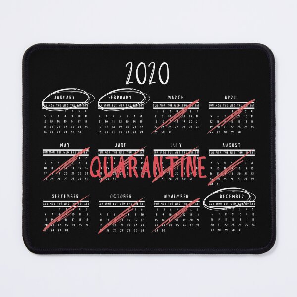 Item preview, January, February, Quarantine, December | 2020 Calendar designed and sold by itsokaybyme.