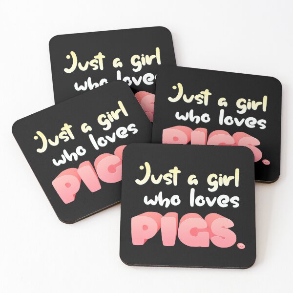 Item preview, Just A Girl Who Loves Pigs Gift print designed and sold by theodoros20.