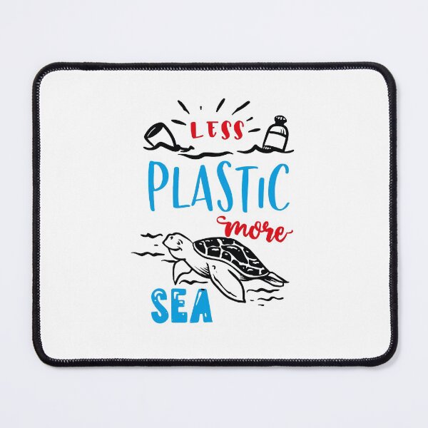 Item preview, Less plastic more sea ☆ T-shirt féminin designed and sold by ILYASLAM.