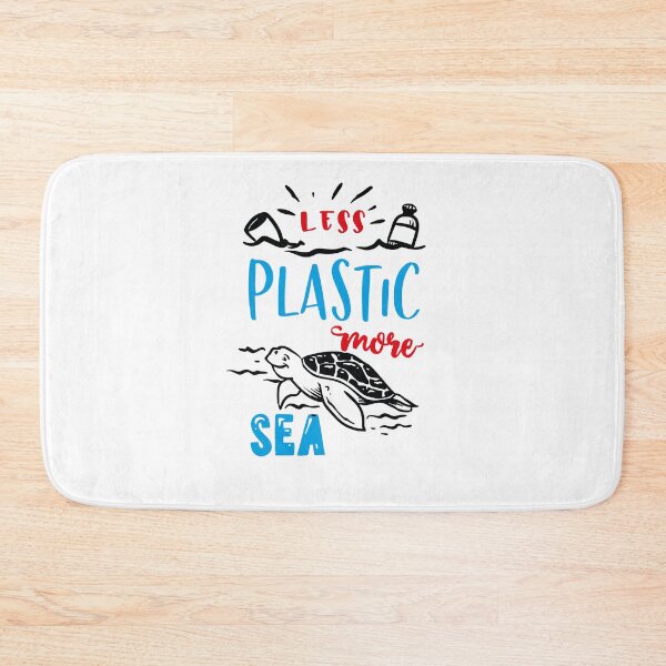 Item preview, Less plastic more sea ☆ T-shirt féminin designed and sold by ILYASLAM.
