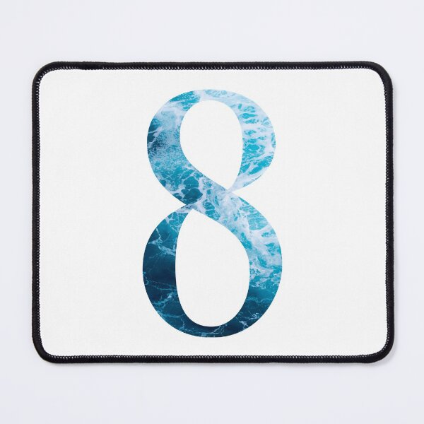 Item preview, Ocean Waves Number 8 designed and sold by LiveAndGlow.