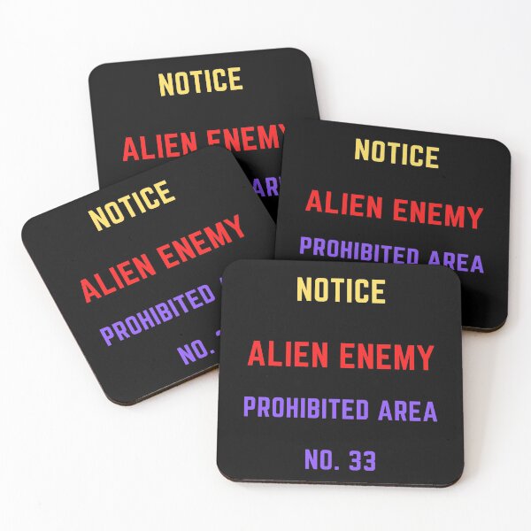 Item preview, Notice Alien Enemy Prohibited Area No. 33 designed and sold by CheryleaDesigns.