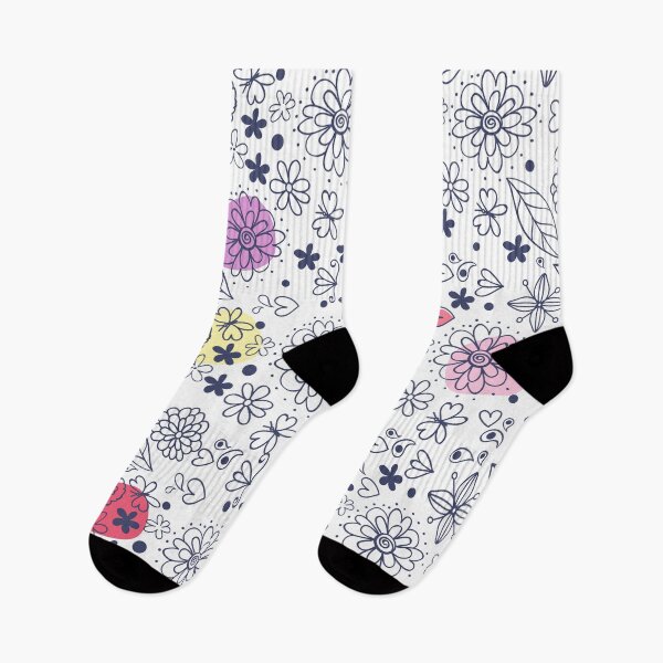 Item preview, Doodle Colorful Floral Leaf Pattern designed and sold by risingrocket.