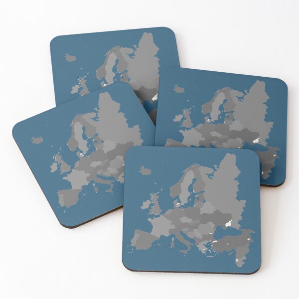 Item preview, Map of Europe - Greyscale designed and sold by mitevisuals.