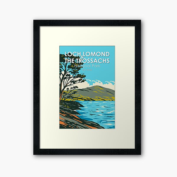 Item preview, Loch Lomond and the Trossachs National Park Scotland Vintage designed and sold by KrisSidDesigns.