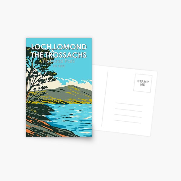 Item preview, Loch Lomond and the Trossachs National Park Scotland Vintage designed and sold by KrisSidDesigns.